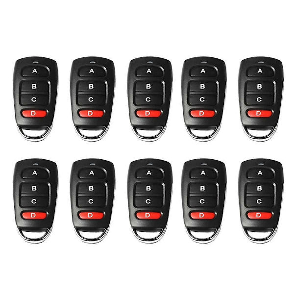 [KK]10 pcs Wireless 433MHz Remote Control Copy Learning Fixed Rolling Code 433 Mhz Key Remote Opener