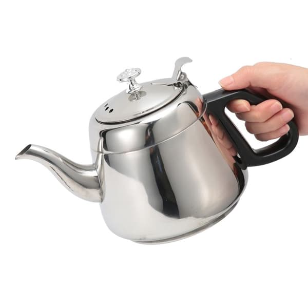 Tekanne i rustfritt stål med filter, 1,5 L