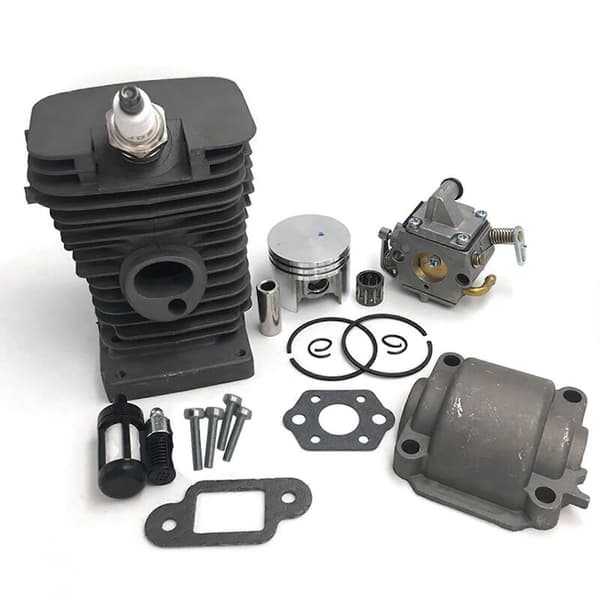 38mm moottorin sylinterimäntä kampiakseli Stihl MS170 MS180 018 moottorisahaan 2SET Black
