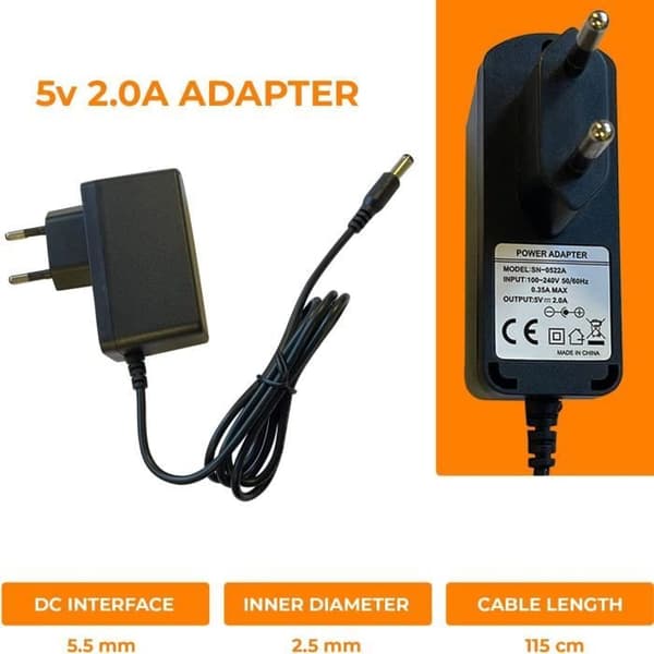 Sovitinlaturi - BELS - Android TV Box X96 mini - Vaadittu jännite AC 100-240V - Pistorasioiden lukumäärä: 1 - Musta