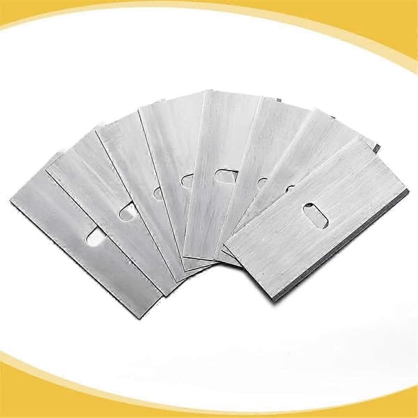 100 stk. erstatningsmatter Blader Rustfritt stål Matteknivblad for innramming Silver