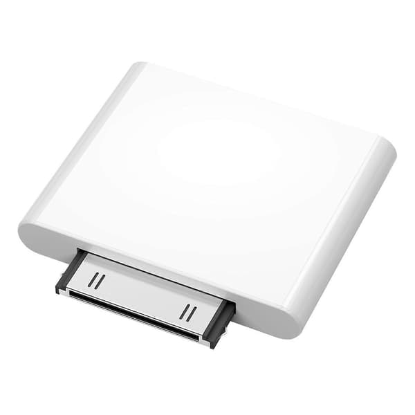 Bluetooth Transmitter Adapter til Klassisk Touch 30-Pin Trådløst Kort Aux Receiver Øretelefon HiFi Audio Dongle (Hvid) White