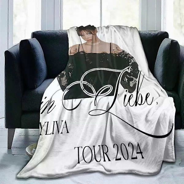 Ayliva In Liebe Tour 2024 Konsertfilt Fleece Textil Dekor Multifunktionell Tunn Pläd för Sängkläder Sängöverkast 150x125cm