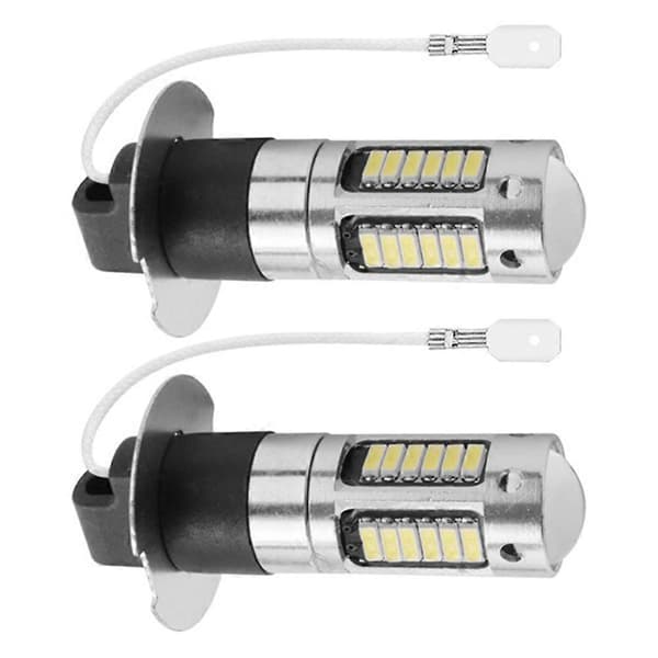 4 st H3 Super Bright LED Dimkörning DRL-lampor Kit 6000K Vit