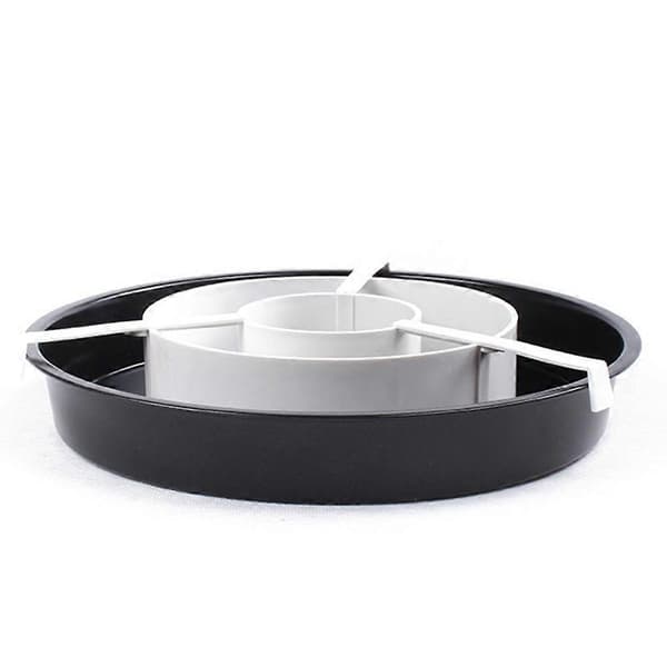 Skakbræt kageform non-stick bageform dåse skiller sæt DIY bageudstyr pizzaform kageforme køkkenforme Black & white