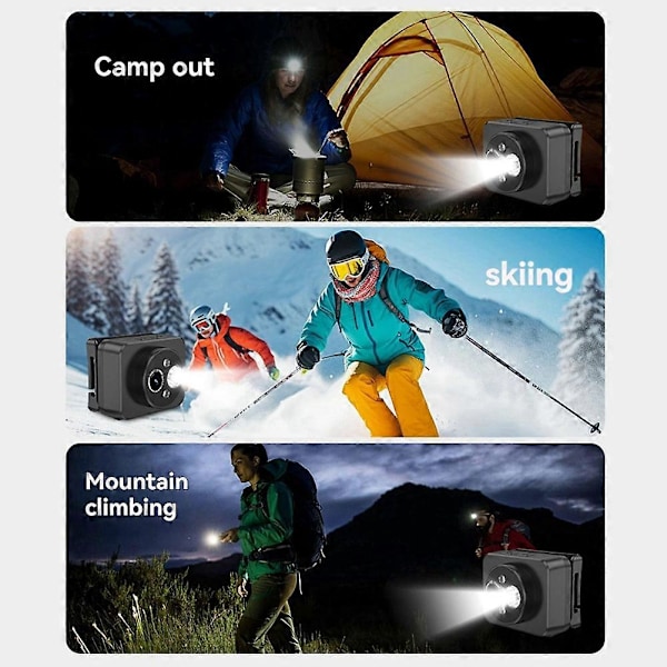 -Monterad Sportkamera HD PTZ Anti-Shake Kamera Kort Video Cykling Utomhus Videobandspelare Vlog Recorder As Shown