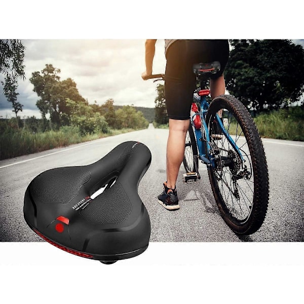 Cykelsadel Komfortsadel, Polstret, Vandtæt, Prostata, Kompatibel med Mountainbike, Citybike, Racer- og Fitnesscykel, Unisex