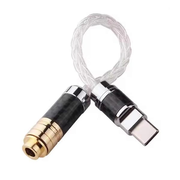 Type-C til 4,4 mm lydadapter til Huawei V30 P30 Pro Xiaomi Mi 10 Oneplus 7T Pro Type C til hovedtelefon lydkabel