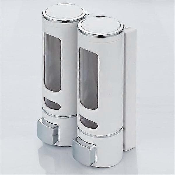 2x Hengende såpedispenser, 400 ml hvit