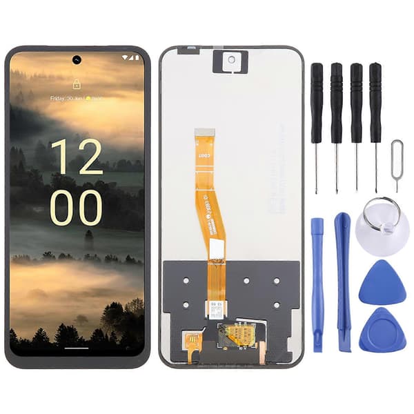 Til Nokia XR21 OEM LCD-skærm med Digitizer Fuld Samling Not Specified