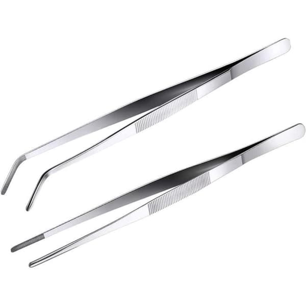 Kocktång - Professionell - 20cm - Rostfritt stål - 2 delar - Kulinarisk precision