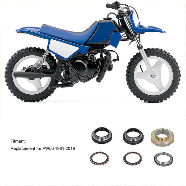 PW50 Styrestang Lager Kit - 1981 til 2019 Erstatningstilbehør