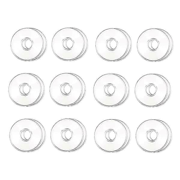 Drypstaller til koniske lys - 12-pak glasringe til lysestager Transparent