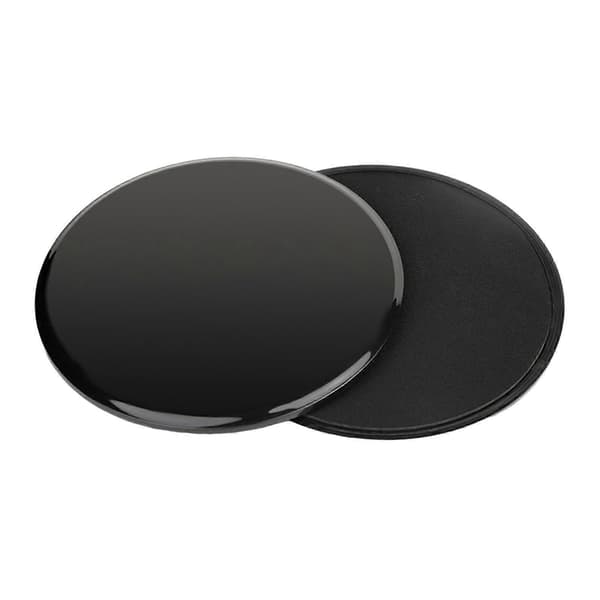 [KK] 2 stk. Core Sliders kompatible med træning, Gliding Discs til helkropstræning Black