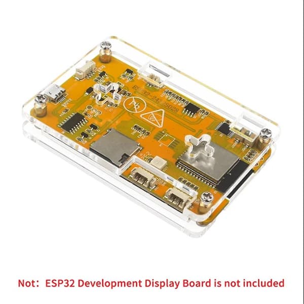 Akrylhus til 2,8 tommer skærm ESP32 udviklingskort LCD TFT-modul med touch WROOM Pr Transparent
