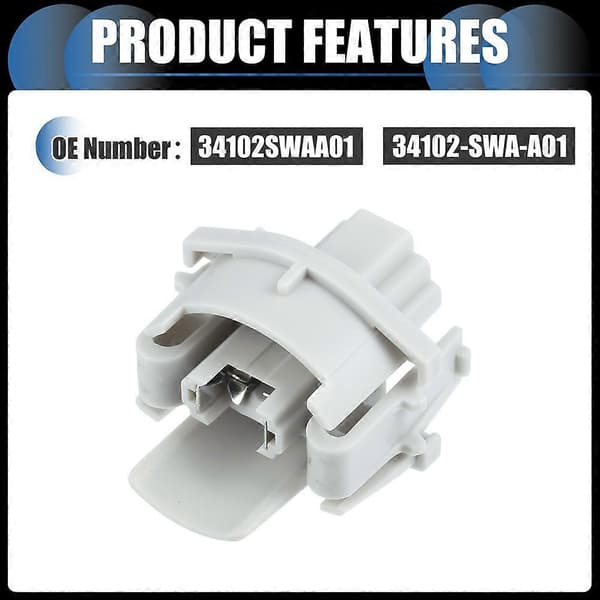 2 stk. nummerpladelys fatning lampeforbindelseshus 34102SWAA01/34102--A01 til -V Gray