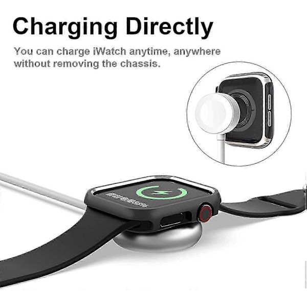 Repskyddande metallskal för Iwatch Series 4/5/6 Black 40mm