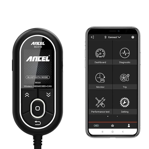 Ancel BD310 OBD2 Bilskanner Bluetooth 3-i-1 OBD Måler Bil Diagnoseverktøy Kodeavleser