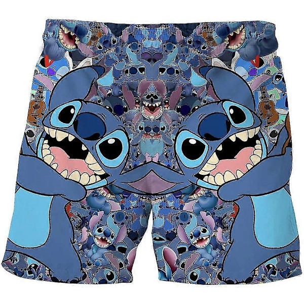 Barn Pojkar Lilo och Stitch Badbyxor Shorts Tecknad Badkläder Badbyxor A 9-10Years