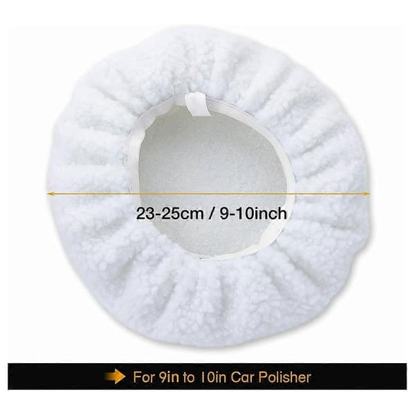 10 stk 10 TOMMERS Poleringshette Poleringspute Polering Buffing Bil Buffer Vokser White