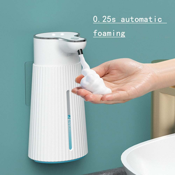 [KK] Automatic Soap Dispenser - Foam Version with Quick Sensor and Waterproof Design White White 332