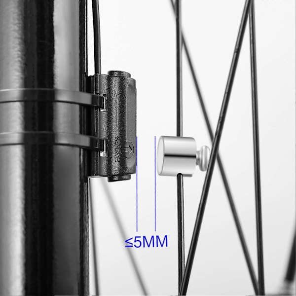 Kablet Cykelcomputer 19 Funktioner Touch Cykel Speedometer Odometer Vandtæt Cykelcomputer med Baggrundsbelysning Black
