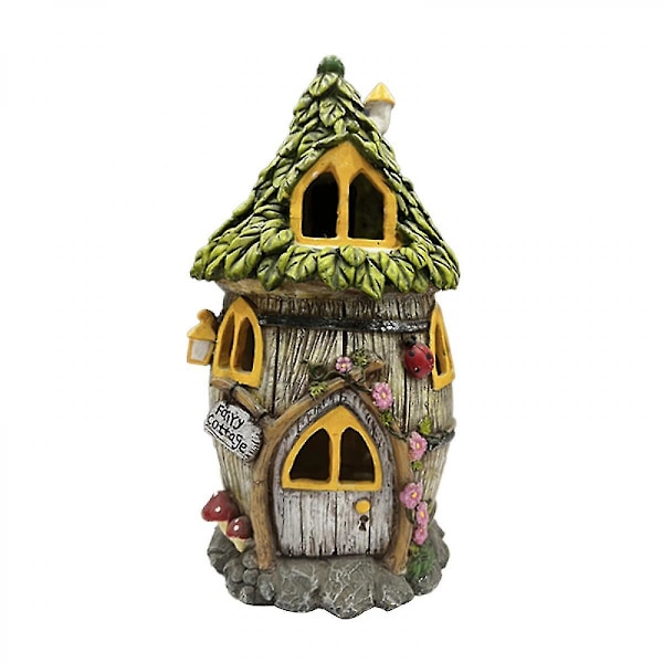 Garden Elf - 12" Tall - Hand Painted Fairy Door, Fairy Garden Decor, Fairy Garden Accessories