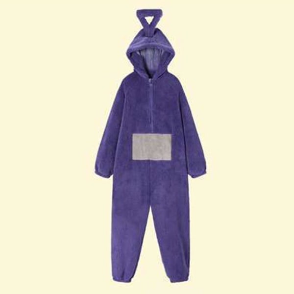 Teletubbies Onesie Kigurumi Vuxen Cartoon Pyjamas Pyjamas Lila M SQBB