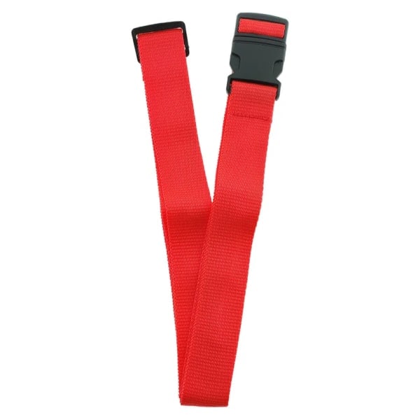2 Pakk Bagagerem med 2x Metal Bagage Etiket Sæt Rød Justerbar Bagagerem Bagagerem Kuffertrem Bagagerem Kuffert SQBB