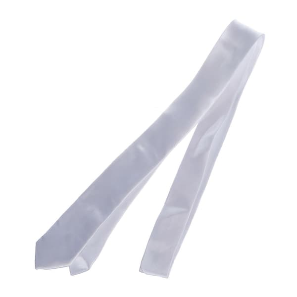 4X Unisex rento solmio kapea solmio - yksivärinen valkoinen Solid white