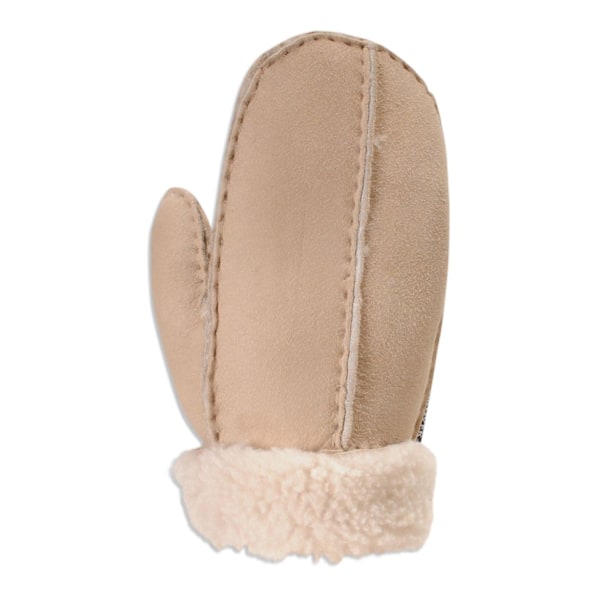 Saueskinns votter for barn - Delt håndflate - Vinterhansker for barn 325-100 Beige Small (Approx. 2 Years)