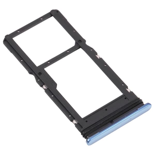 SIM-kortbakke + Micro SD-kortbakke til Motorola Moto G100 (blå) Blue