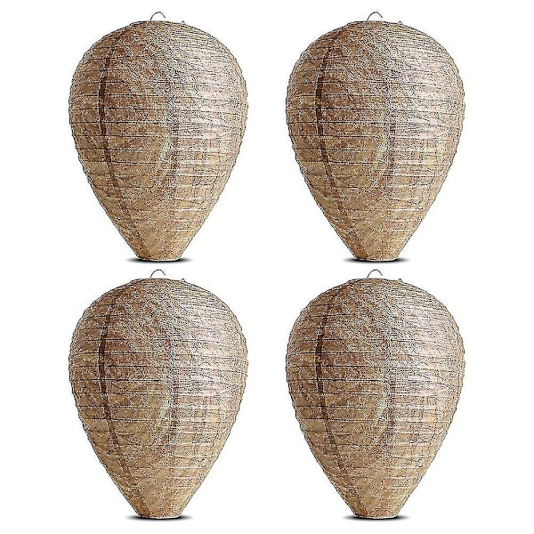 Getingbo Attrapp - 4-pack - Hängande Falskt Getingbo