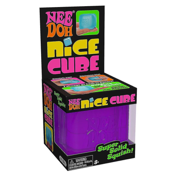 Schylling Nice Cube NeeDoh Stressboll - Sensoriska leksaker, ångest & stress relief- Överlägsen