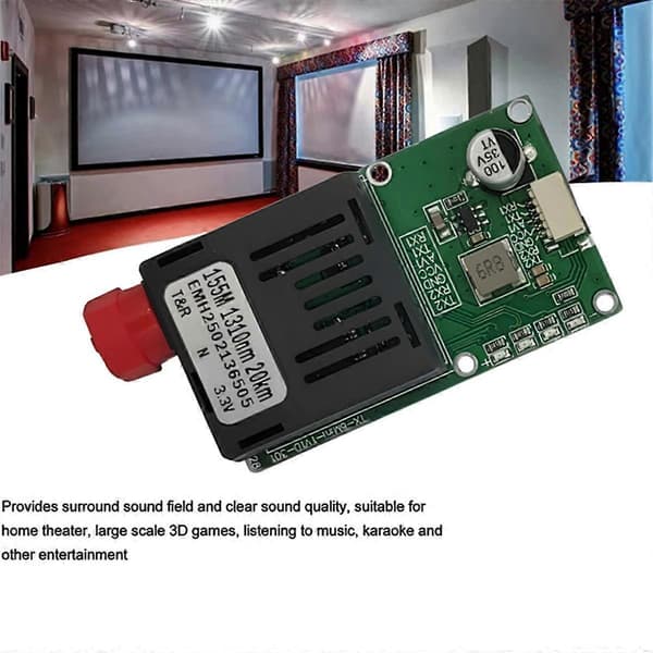 TTL optisk sendermodul til-Drone RX/TX/AV/VCC/GND Interface 20KM TTL til fiberoptisk modul terminaludstyr Green