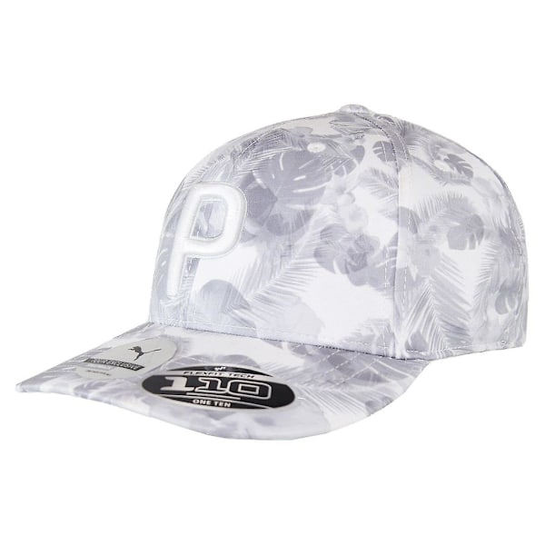 Golf P110 Blommönstrad Snapback Grå Unisex Flex Fit Keps 023066 01 White One Size