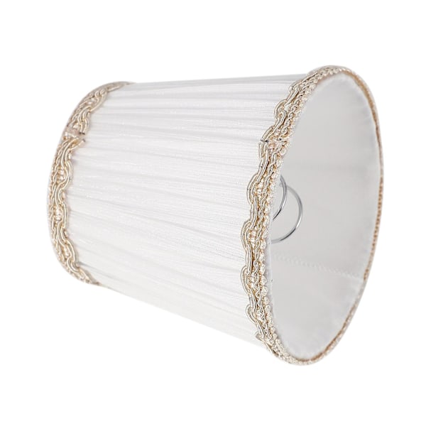 Kronlampsskärmar, ENDAST för ljuskällor av ljusstake-typ, Clip-On Lampskärmar, Set om 6 White