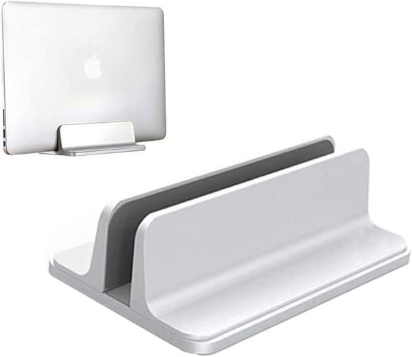 Laptopstativ, vertikalt laptopstativ, justerbart stativ for Macbook/Notebook/Surface Pro og iPad