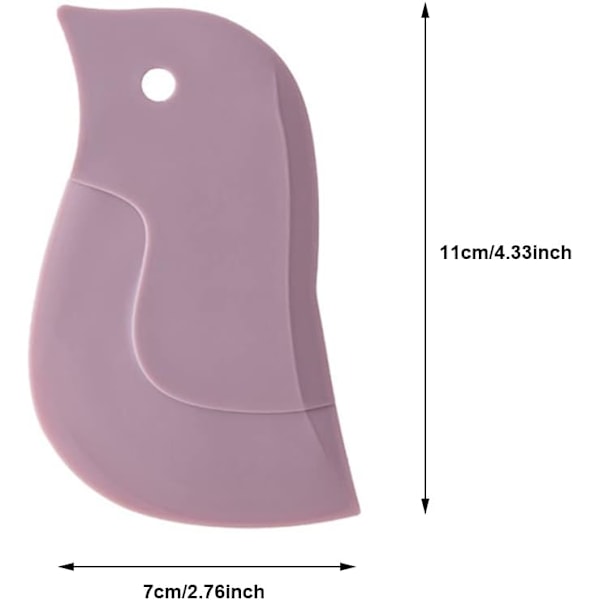 3-pak Silikon Pingvin Skraber - Køkkenrengøringsværktøj til Gryder og Skåle, Bagning, Vaskeri, Rengøringsværktøjer, Opvaskemiddel dark green,light gray,pink