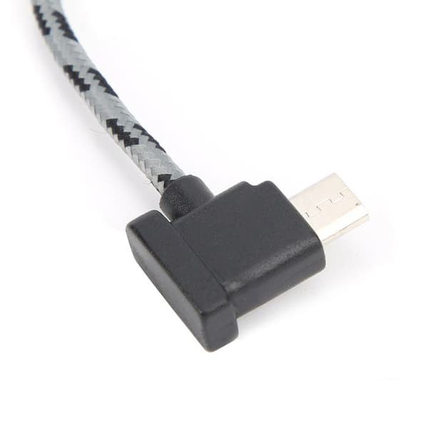 Retvinklet Type C til Micro USB fjernbetjeningsdatakabel til DJI Mavic Air 2 / Mini 2
