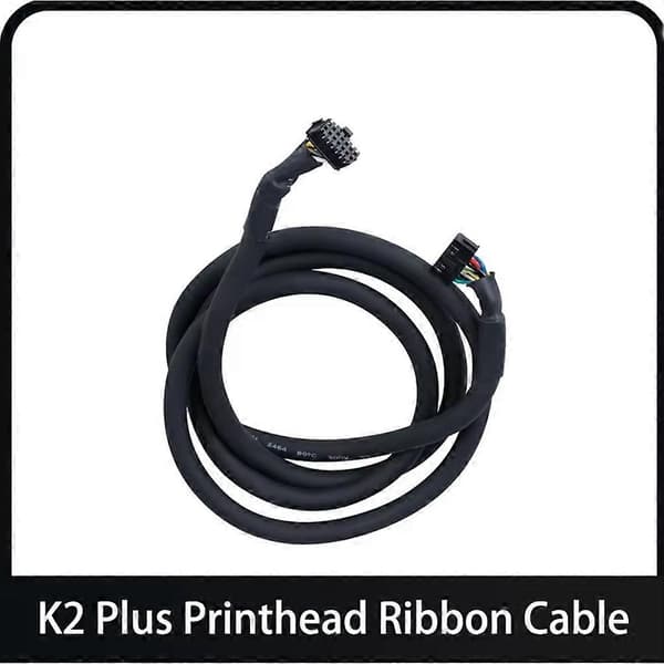 For Creality K2 Plus skrivehodekabel 3D-skriverdeler for K2 Plus 3D-skrivertilbehør Black
