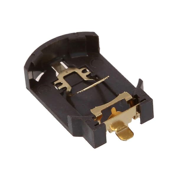 6 STK Brun Plasthus CR2032 Knappcellebatteriholder