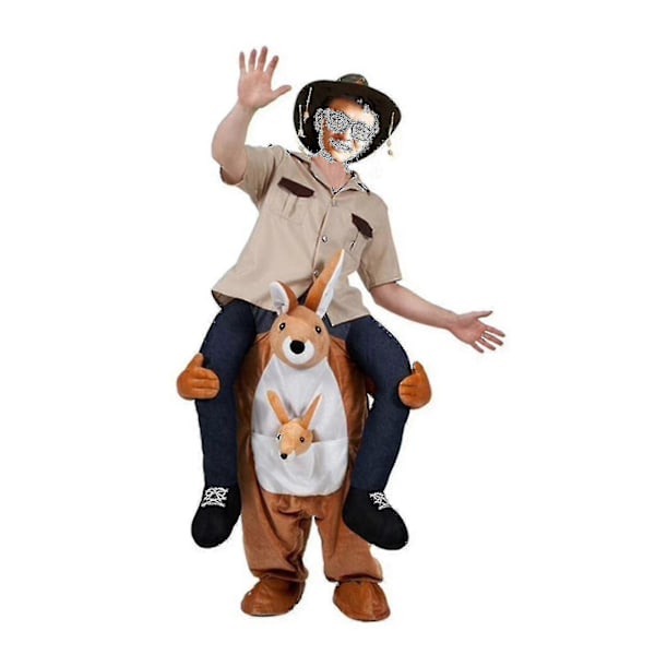 Rolig Unisex Kostymfest ScenperCompatible withmance Kostym Med Fyll Dina Egna Ben Kangaroo