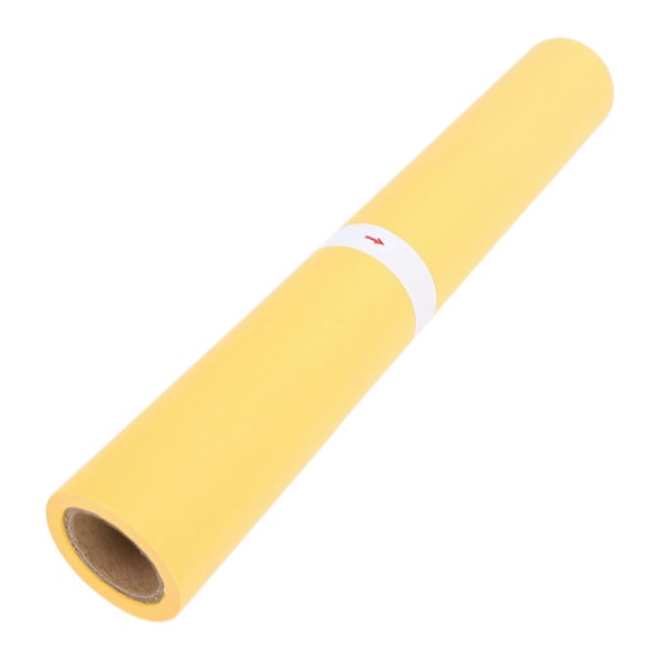 Transparent papirrulle til tegning, syning, skitsering, håndværk, gaveindpakning, gennemsigtig gul 30 cm bred, kan klippes til A3 A4, 23 meter