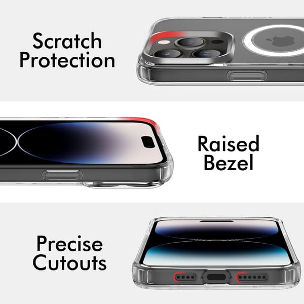 [KK] iPhone 15 Pro Max Cover Transparent - MagSafe - Full-coverage shock-absorbing protection (iPhone 15 PRO MAX)