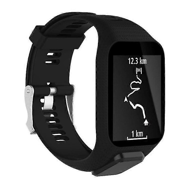 Ohp Tomtom Spark Runner 2/3 Gummirem Golfer2 Adventurer Armbånd Black