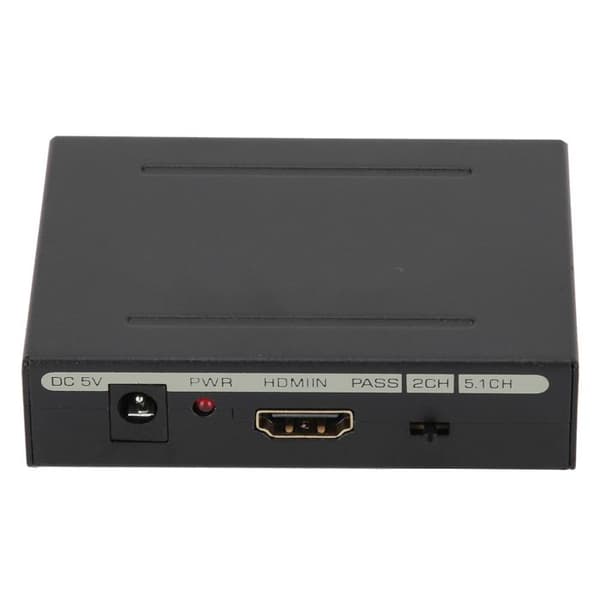 HDMI Audio Extractor, lydadapter til RCA L/R HDMI til HDMI SPDIF optisk 100-240V