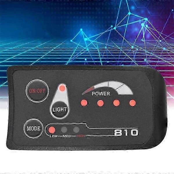 UART E-Pyörän Mittari 36V LED-näyttö IP65 Vedenpitävä sähköpyörään