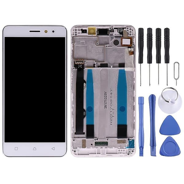 OEM LCD-skærm til Lenovo K6 Power White