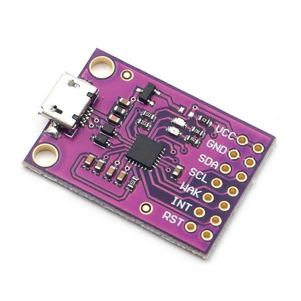 CP2112 Modul CCS811 Debug Board USB til SMBus/I2C Kommunikasjonsmodul USB til I2C Kommunikasjonsmodul Purple